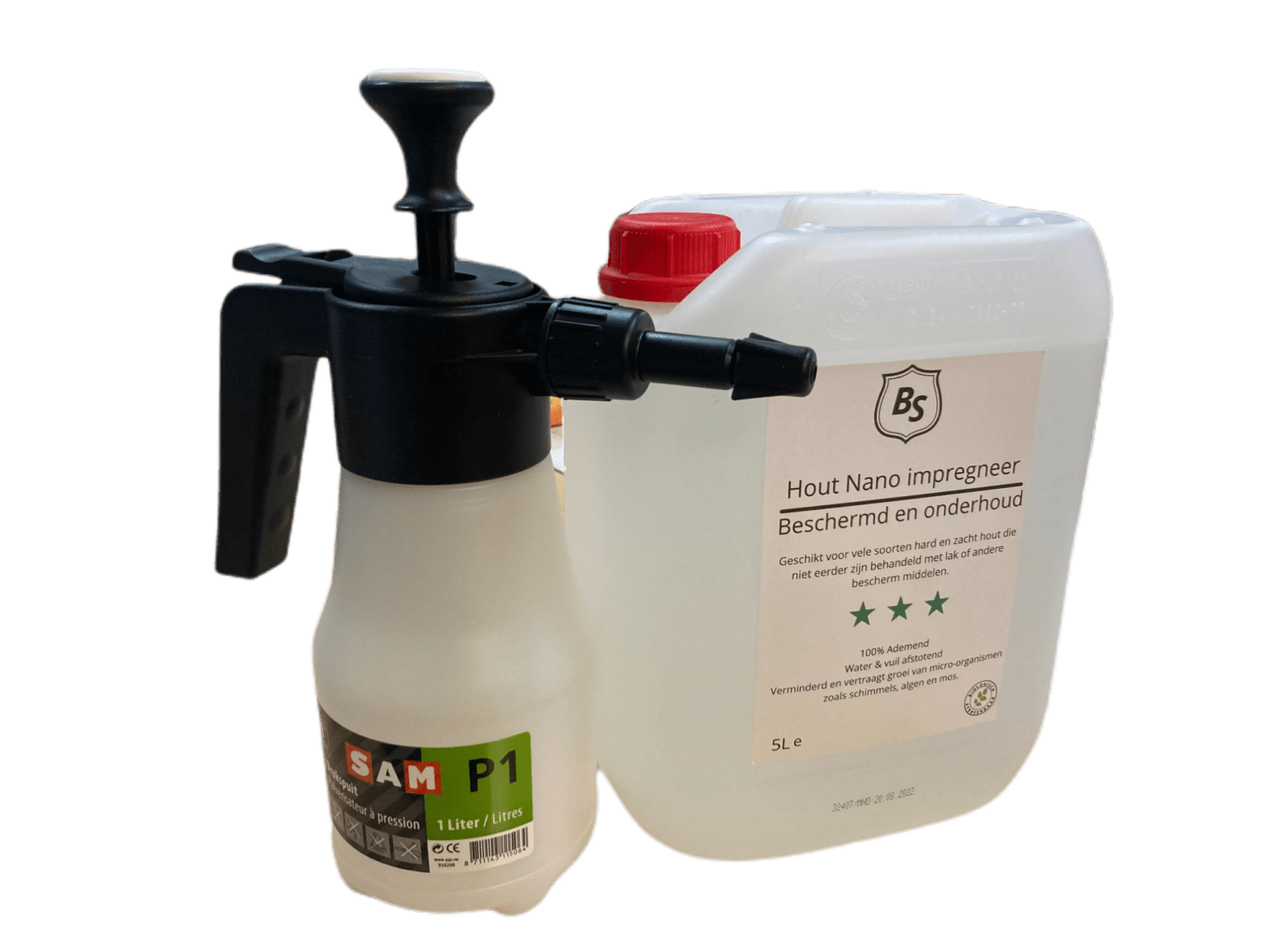 Hout nano coating 5L + gratis drukpomp Bright&amp;Shine